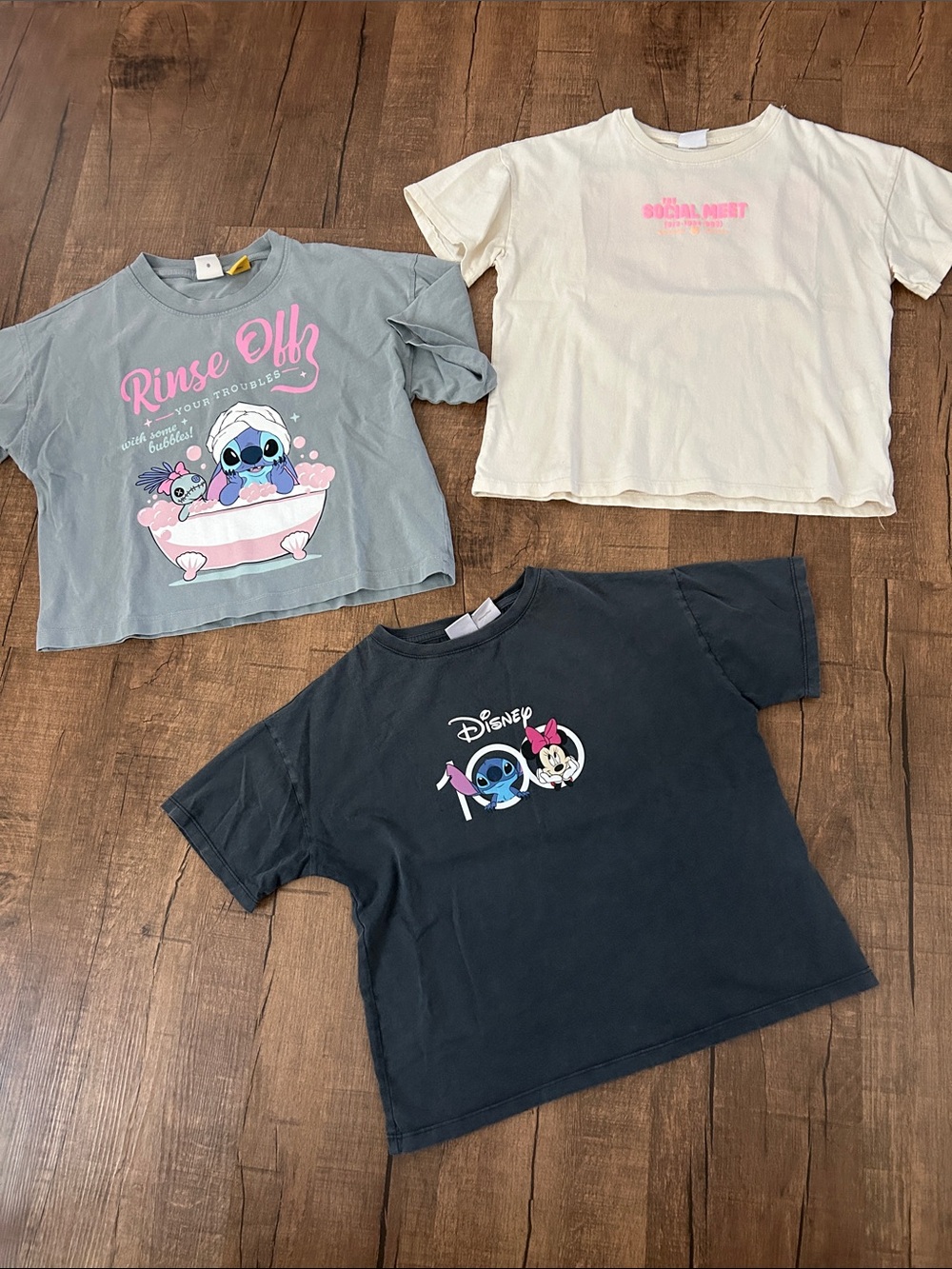 Zara Girls Disney Stitch TShirt Bundle